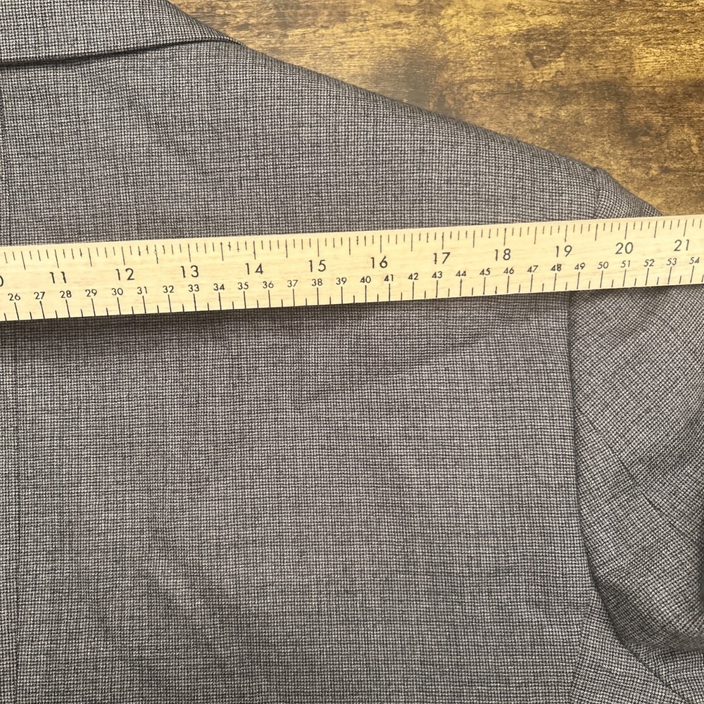 Jos. A. Bank 1905 Collection Grey Wool Blazer Sport Coat Mens 46R Micro Check - Picture 9 of 12